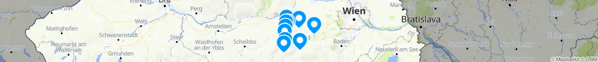 Map view for Pharmacies emergency services nearby Michelbach (Sankt Pölten (Land), Niederösterreich)